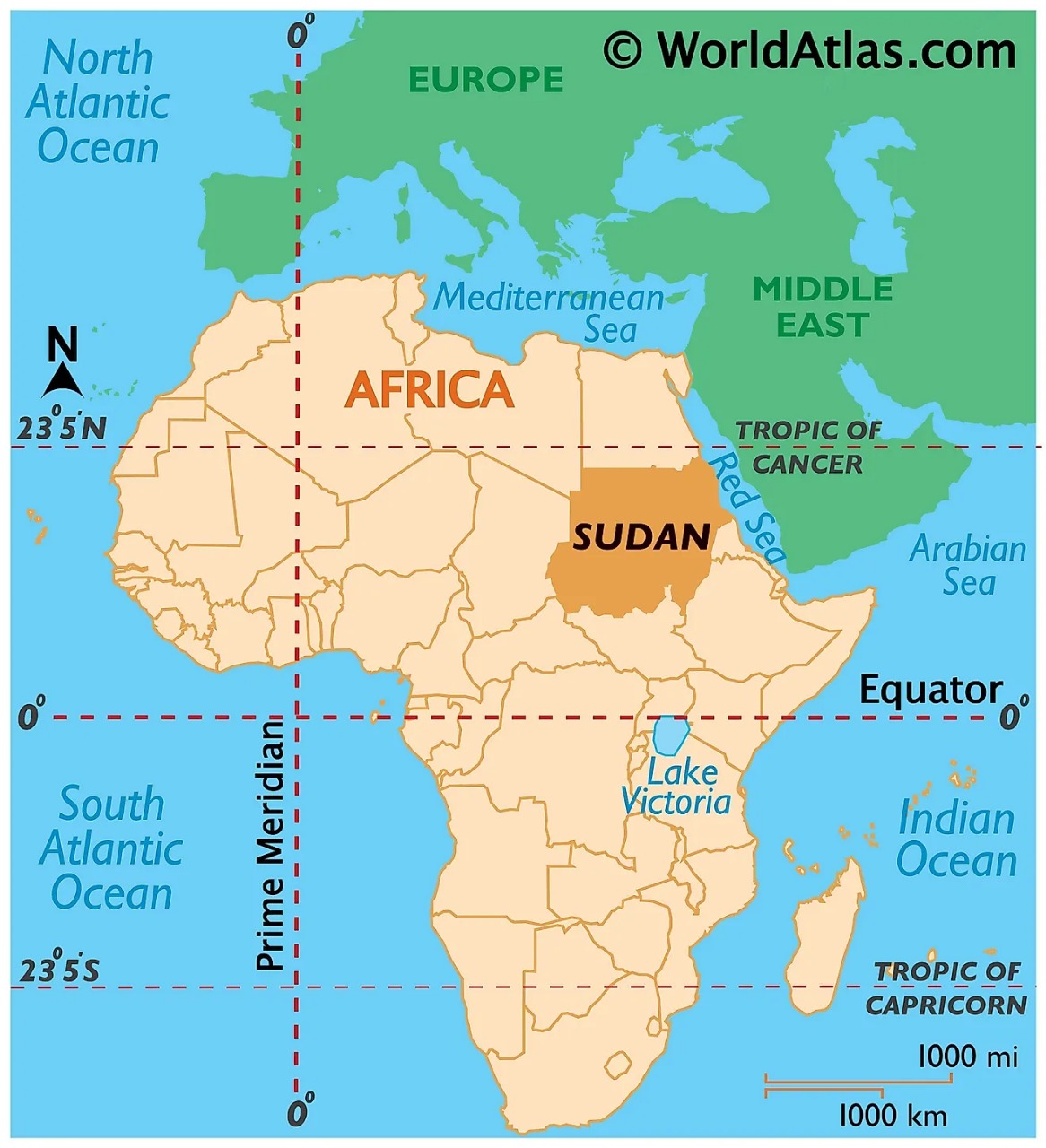 Sudan in Africa